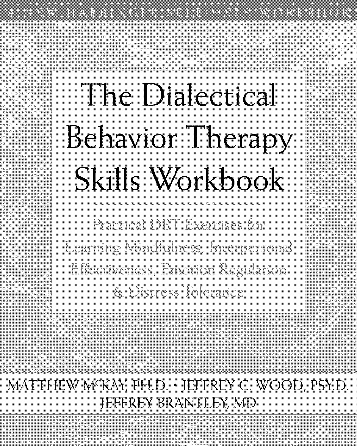 dialectical behavior therapy handbook pdf